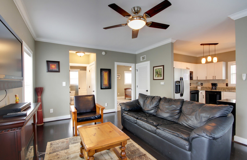 Rental living room at Perdido Key Resort Management.