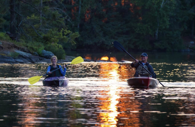 Kayaking at Pehrson Lodge Resort.