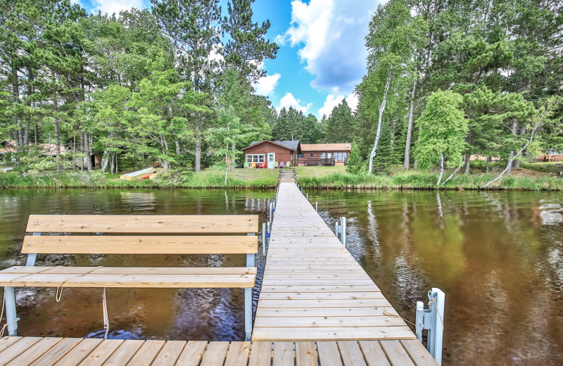 Rental dock at Hiller Vacation Homes.