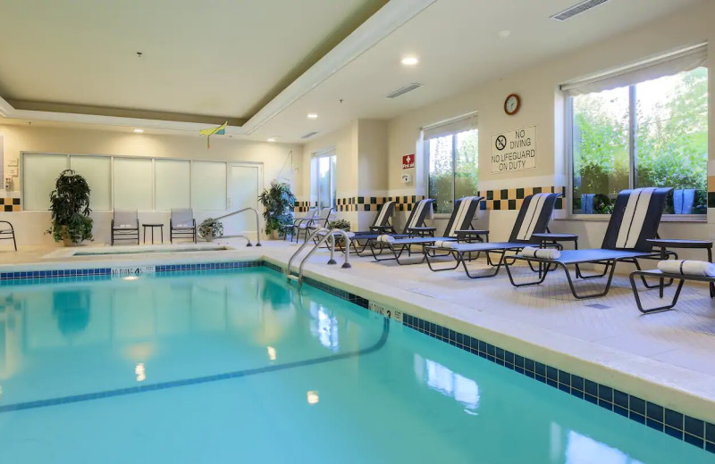 Indoor pool at Hilton Garden Inn Nanuet.