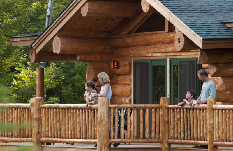 Cabin exterior at Buckhorn on Caribou Lake.