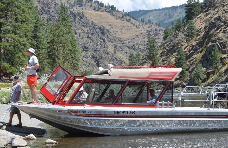 Jet boat at Salmon River Tours.