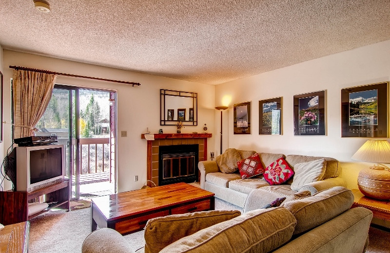 Rental living room at Mtn Managers Lodging.