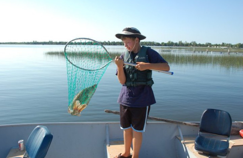 Fishing at Elm Haven Resort.