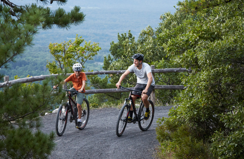 Biking at Mohonk Mountain House.