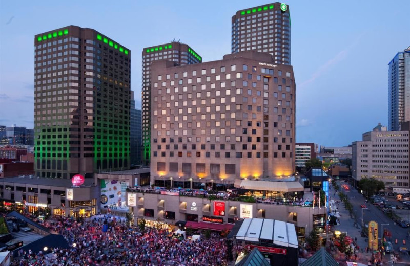 Exterior view of Hyatt Regency Montreal.