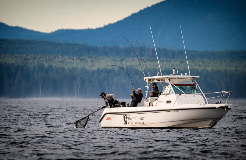 Fishing at West Coast Fishing Club.