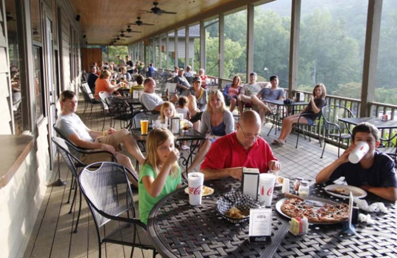 Dining at Fontana Village Resort.