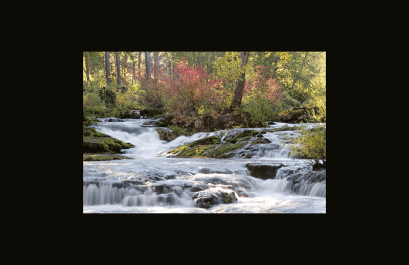 Waterfall at Kelly's Trout Creek Inn Bed & Breakfast.