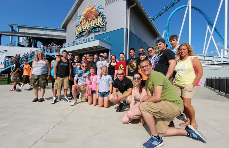 Family at Cedar Point Resort.