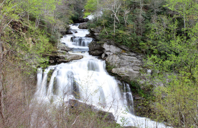 Waterfall at Chambers Realty & Vacation Rentals.
