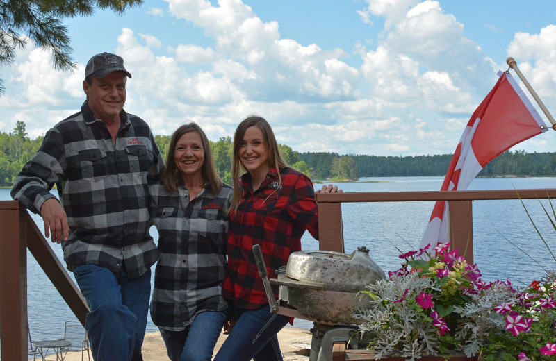 Family at Zup's Fishing Resort and Canoe Outfitters.