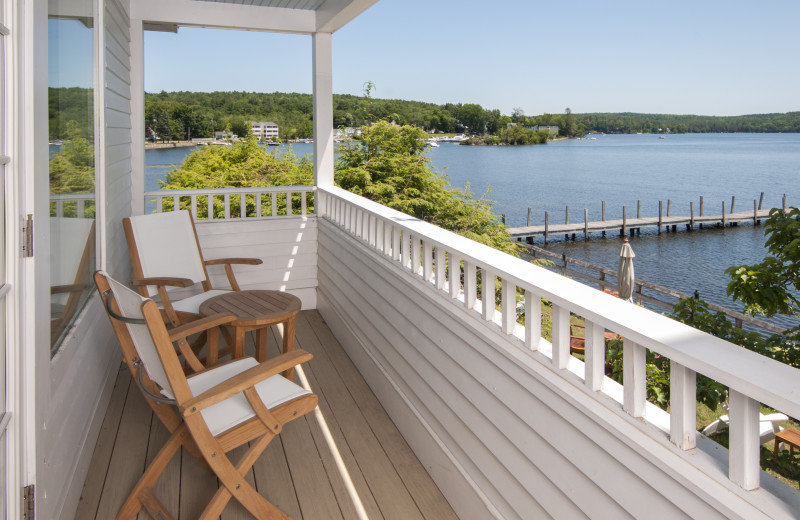 Guest balcony at Mill Falls at the Lake.