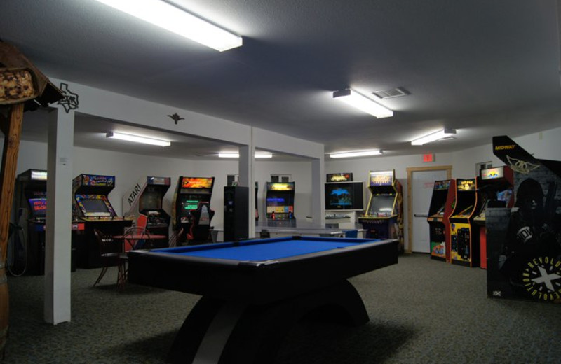 Game room at Lone Star Yogi.