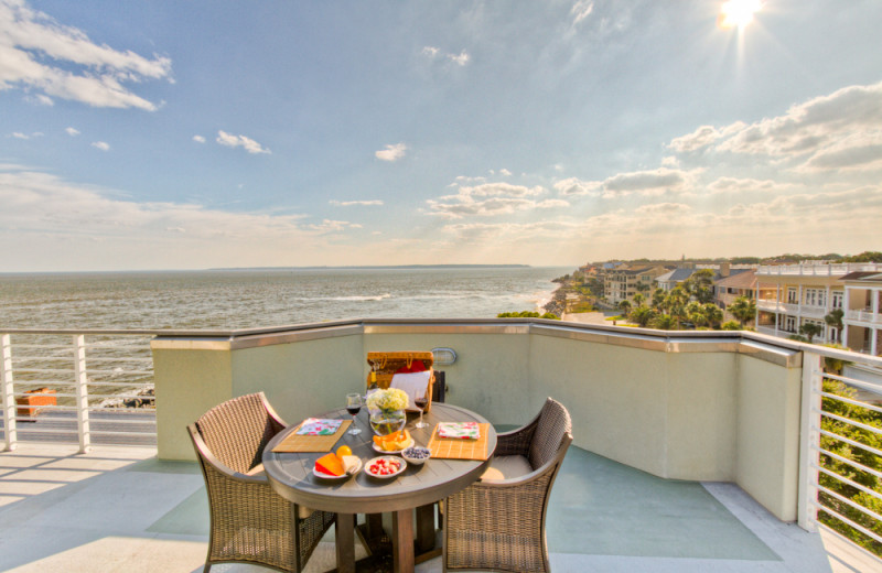 Vacation rental balcony at Hodnett Cooper.