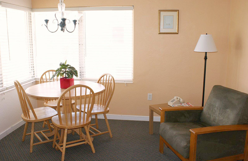 Guest room at The Delacado on Sunset Beach.