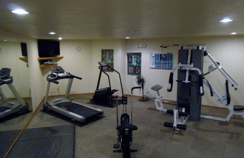 Fitness room at Pheasant Park Resort.