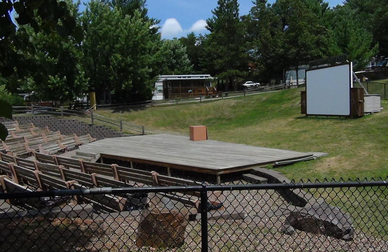 Outdoor theater at Yogi Bear's Jellystone Park Warrens.
