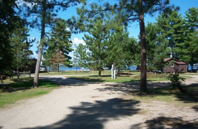 Cabins at Norway Beach Resort.