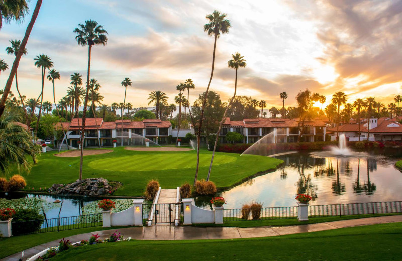 Exterior view of Rancho Las Palmas Resort & Spa.