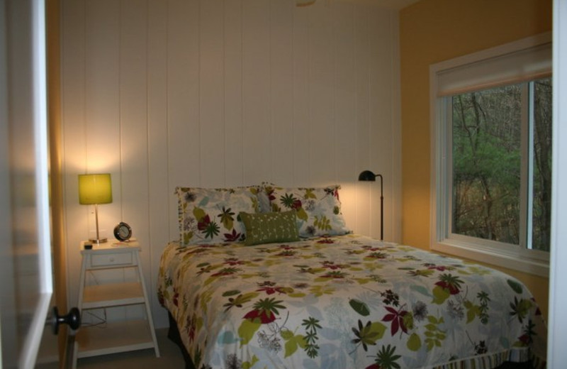 Vacation rental bedroom at The Beach House.
