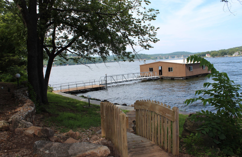 Lake view at Hawks Landing Resort.