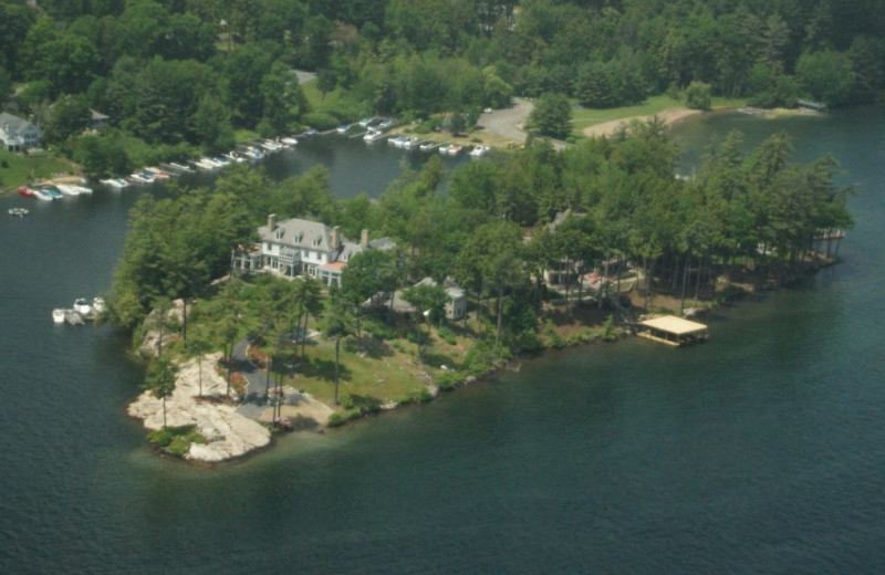 Aerial view of The Depe Dene Resort.