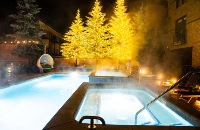 Outdoor pool at Limelight Hotel.