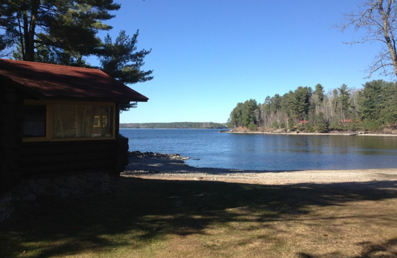 Lake view at Nelson's Resort.