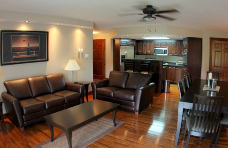 Guest room at Terra Nova Park Lodge and Golf Course.