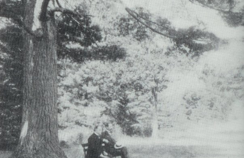 Historic photo of President William McKinley at Bluff Point Golf Resort.