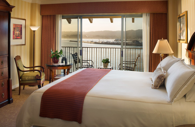 Enjoy beautiful views of the Monterey Bay Harbor from a beautifully appointed guestroom...