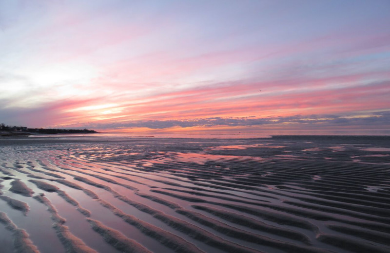 Beach sunset at Ocean Edge Resort & Club on Cape Cod.