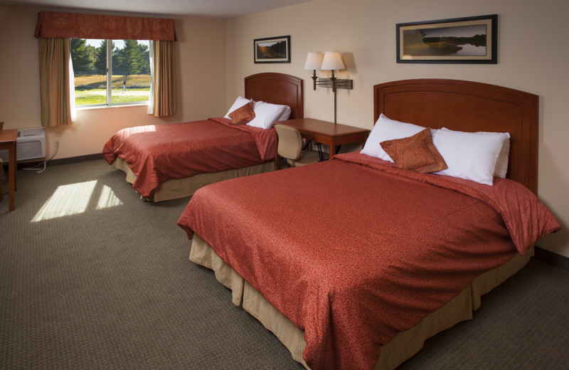 Guest room at Manistee National Golf & Resort.