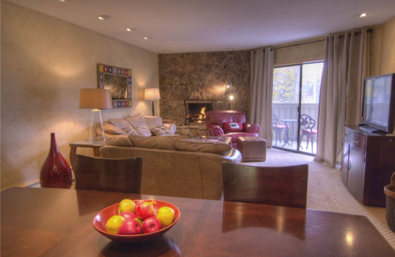 Rental living room at Westwind at Vail.