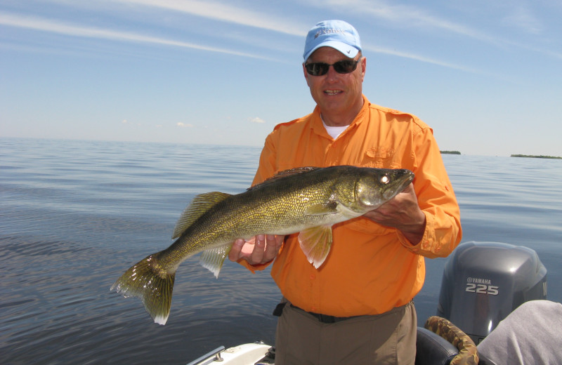Fishing at Arnesen's Rocky Point Resort.