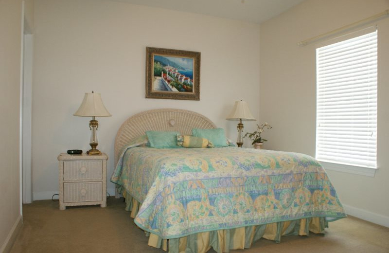 Rental bedroom at Gulf Beach Rentals.