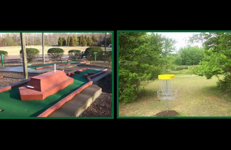 Frisbee and mini golf at Wilderness Presidential Resorts.