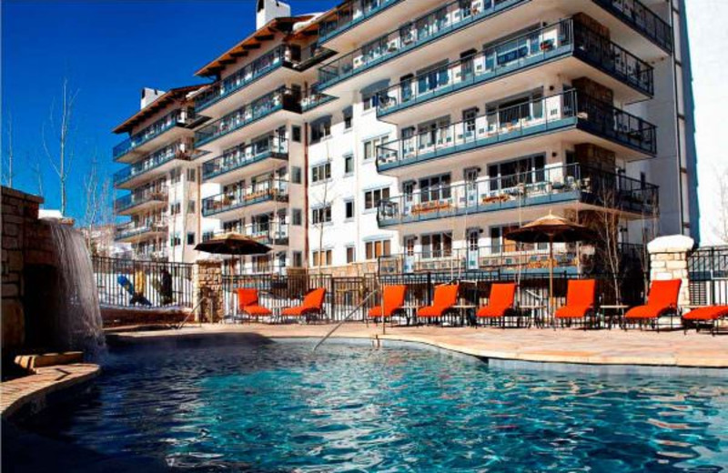 Outdoor pool at Lodge Tower.