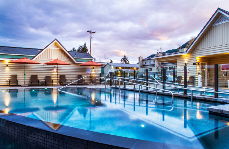 Outdoor pool at Jackson Hole Lodge.