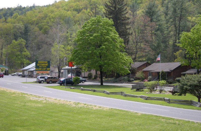 Exterior of Brookside Cabins