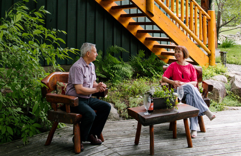 Loads of spots at Heather Heather Lodge to relax and enjoy the summer or fall.