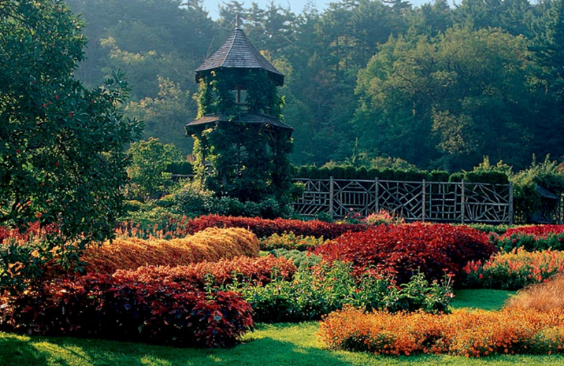 Victorian gardens at Mohonk Mountain House.