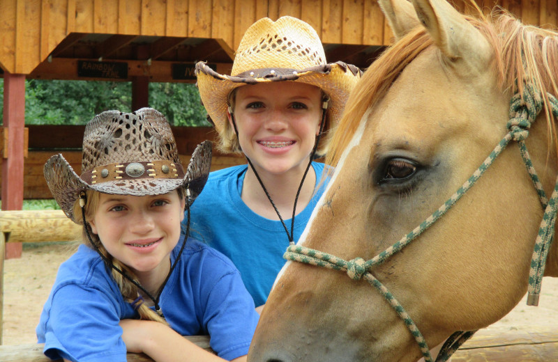 Kids at  Sylvan Dale Guest Ranch.