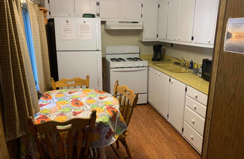 Kitchen at Forest Lane Resort.