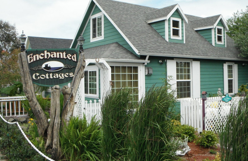 Exterior view of Enchanted Cottages.