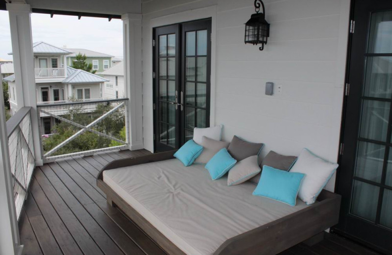 Rental balcony at Seagrove On The Beach Property Rentals.