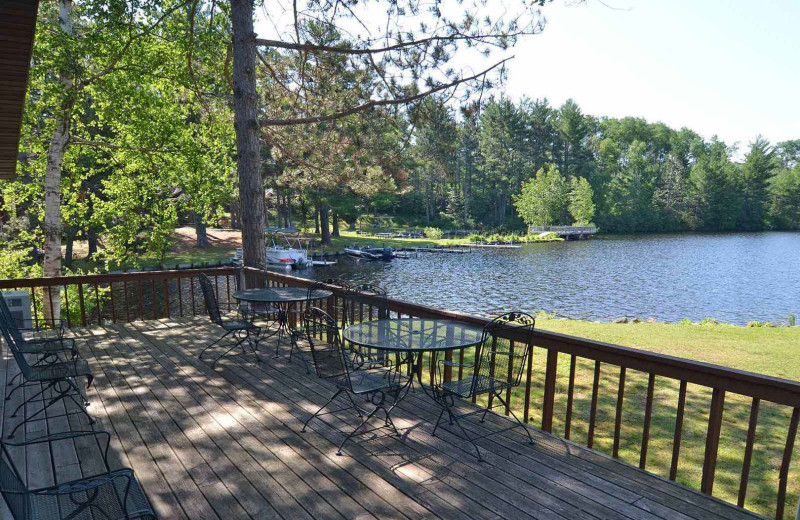 Deck view at Treeland Resorts.