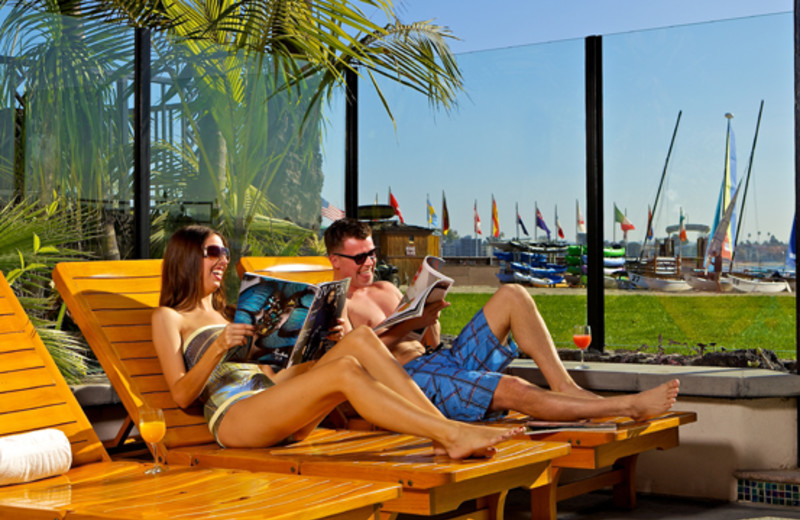 Lounging area at Catamaran Resort Hotel and Spa.