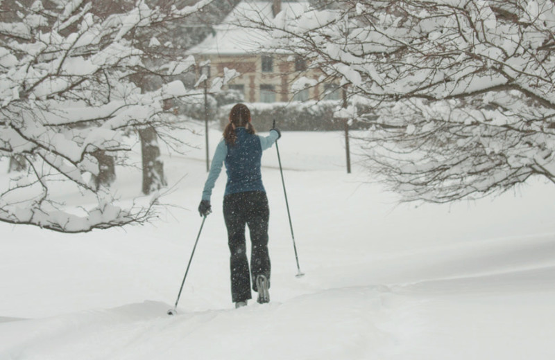 Cross country skiing at Canyon Ranch in Lenox.